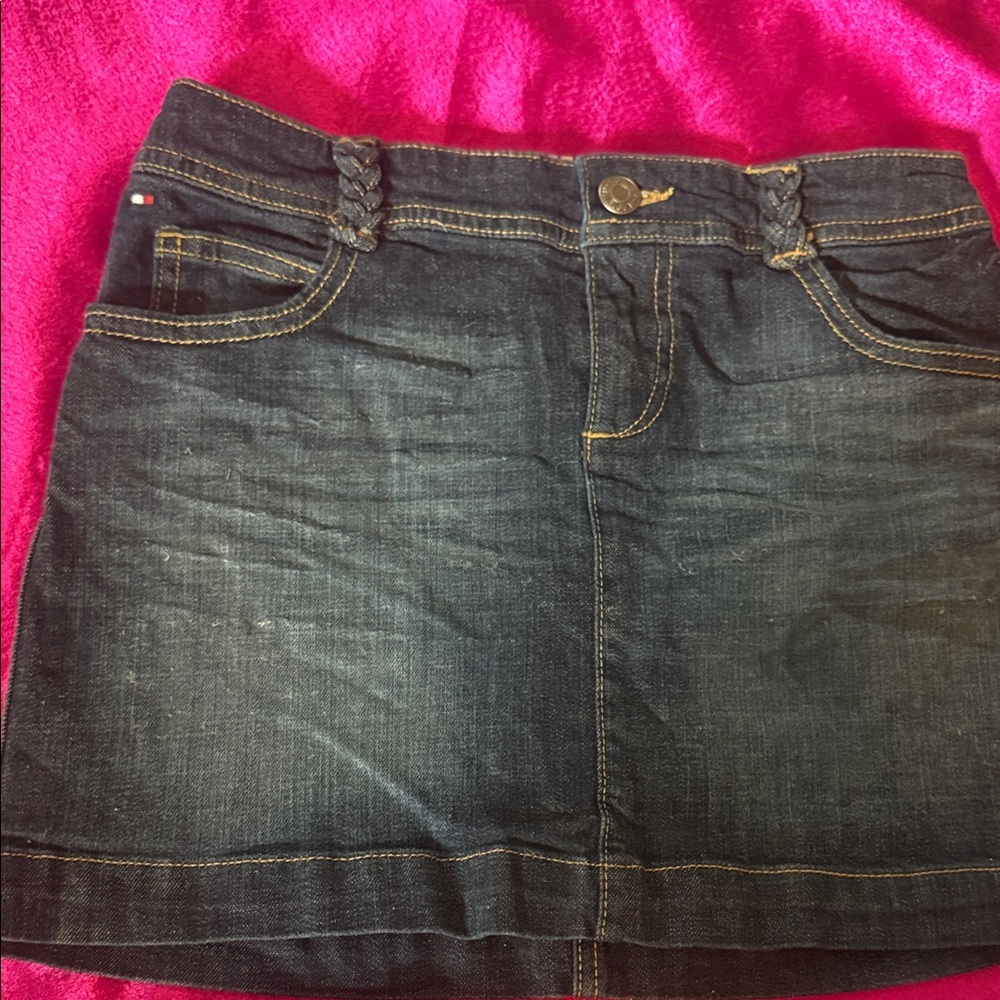 Tommy Hilfiger size 10 Dark Blue Denim Mini Skirt - girls size 10